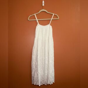 Handmade Embroidered Smocked Dress Womens Size S